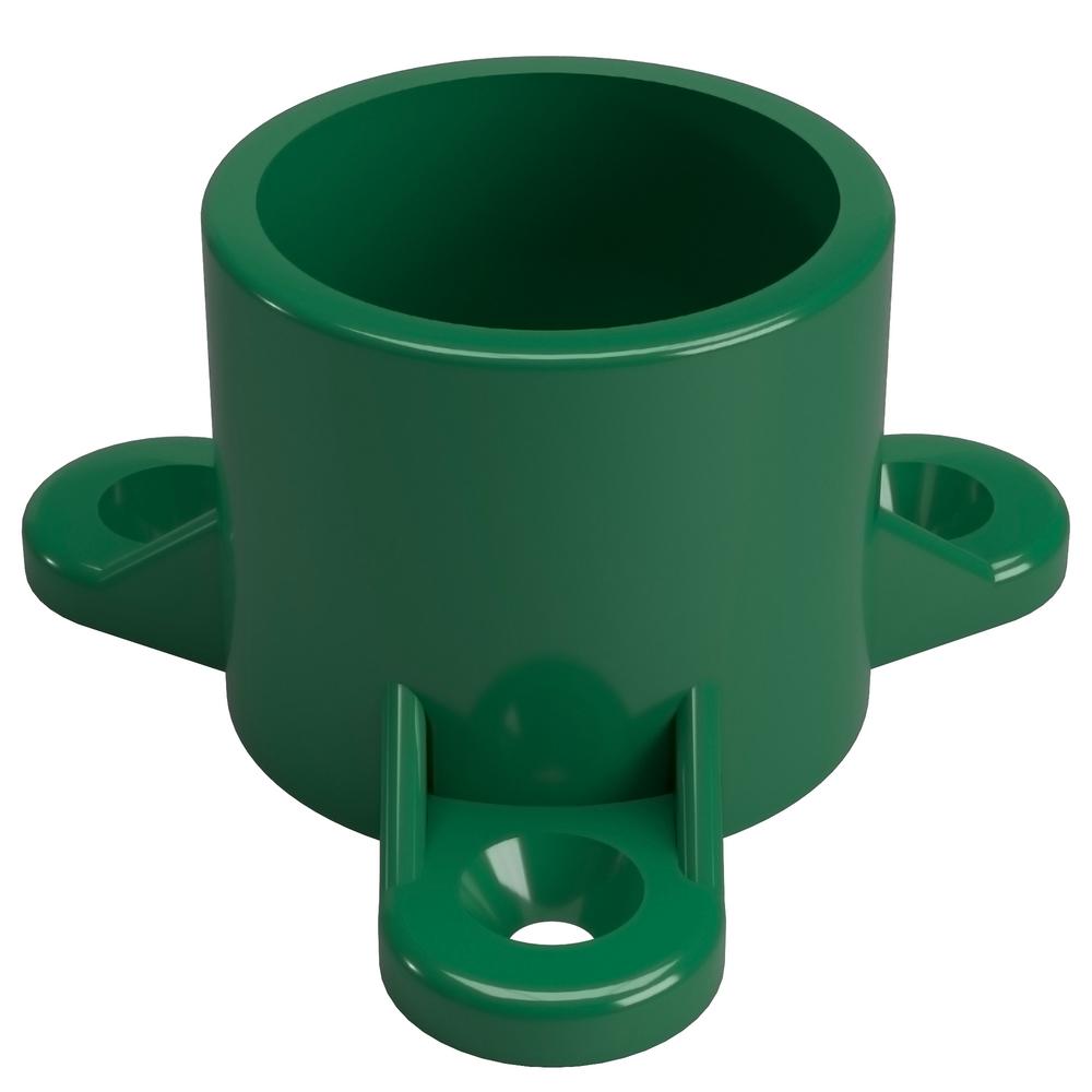 Formufit 3/4 in. Furniture Grade PVC Table Screw Cap in Green (10Pack