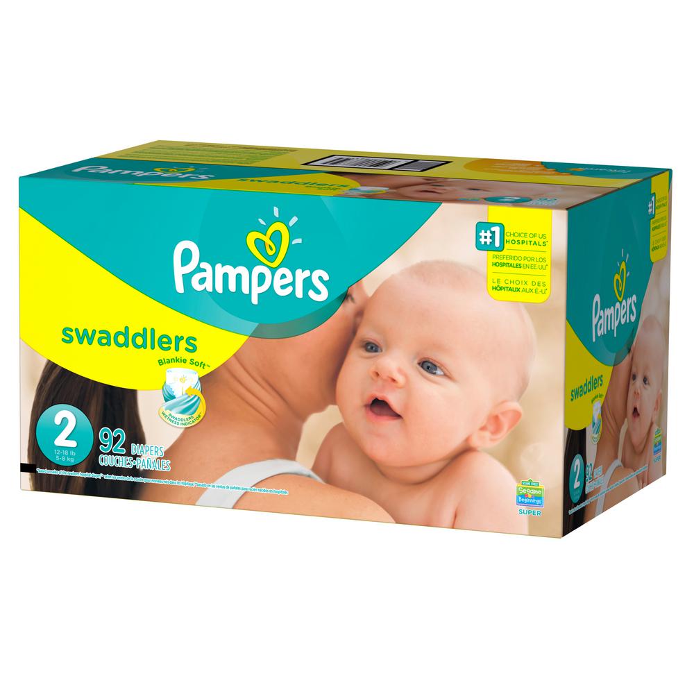 pampers swaddlers diapers size 2