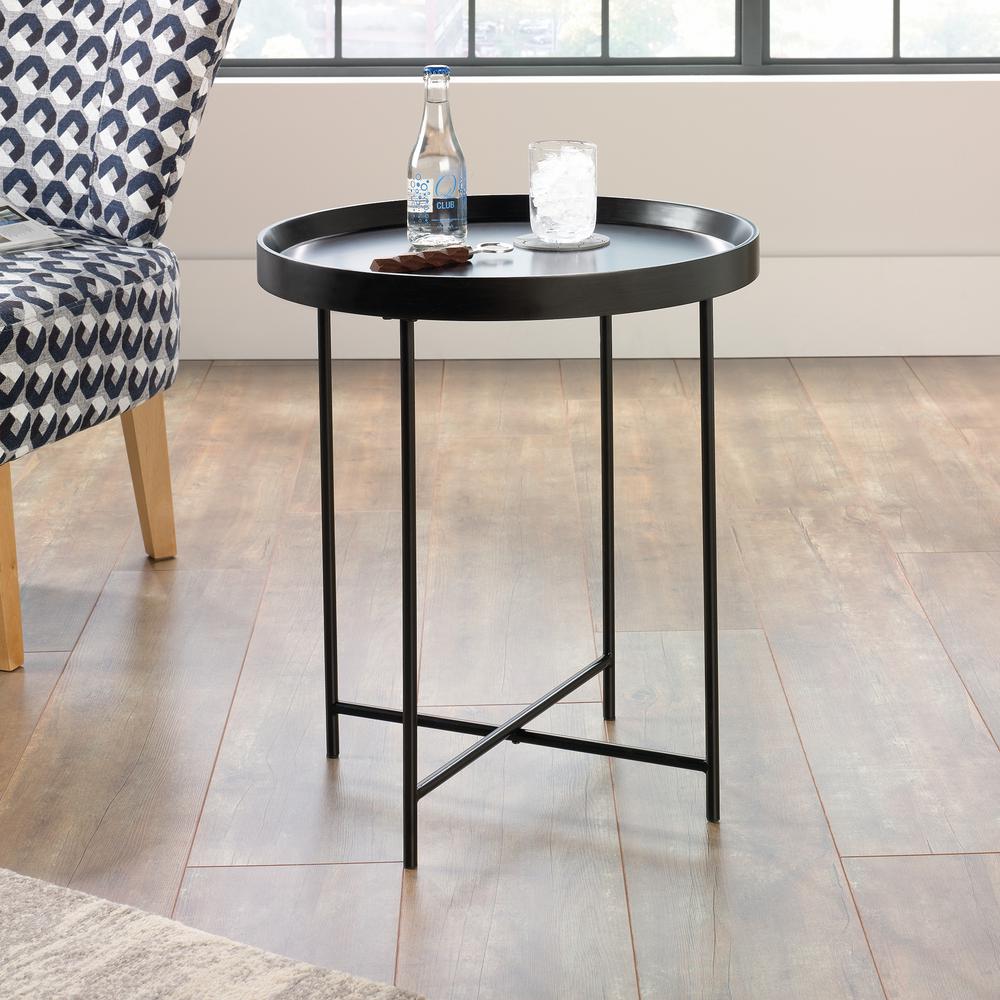 Sauder Harvey Park Black End And Side Table 420299 The