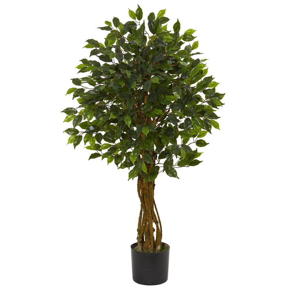 Nearly Natural Uv Resistant Indoor Outdoor Ficus Artificial Tree