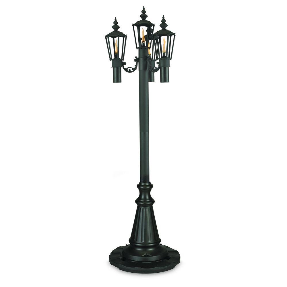 Patio Living Concepts 85 In Islander Citronella Four Flame Outdoor Islander Citronella Four Flame Outdoor Black Park Style Post Lantern