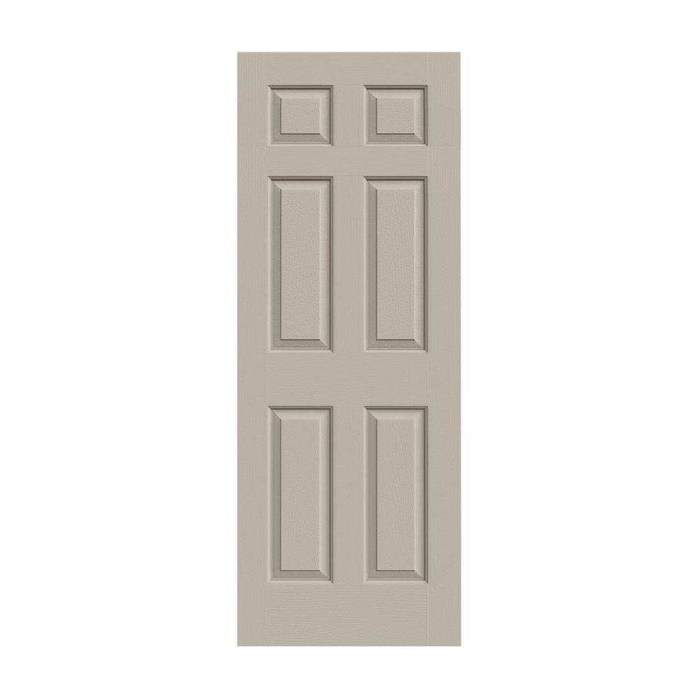 Jeld Wen 32 In X 80 In Colonist Desert Sand Painted Textured Molded Composite Mdf Interior Door Slab