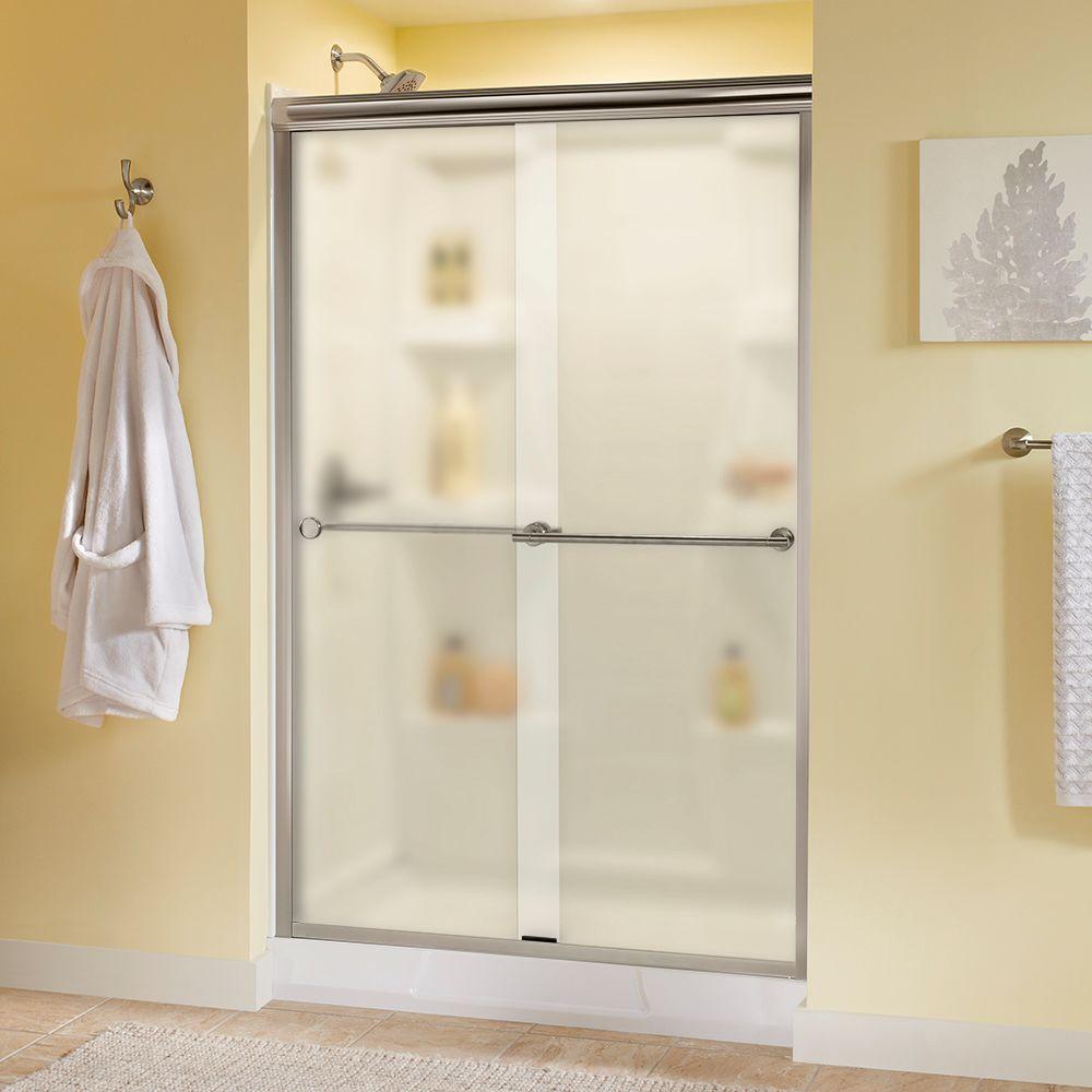 Delta Lyndall 48 in. x 70 in. SemiFrameless Sliding Shower Door in