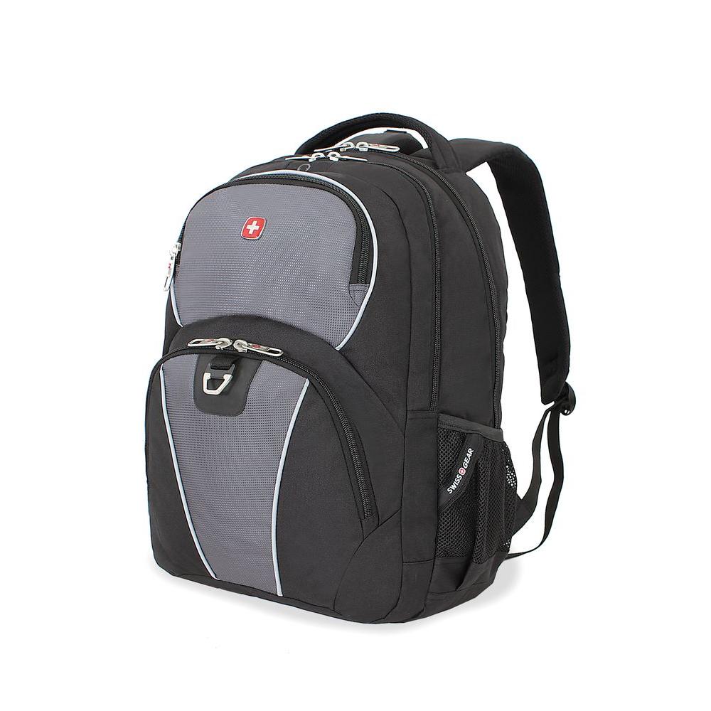 SWISSGEAR 18.5 in. Black and Grey Backpack3188204408 The Home Depot