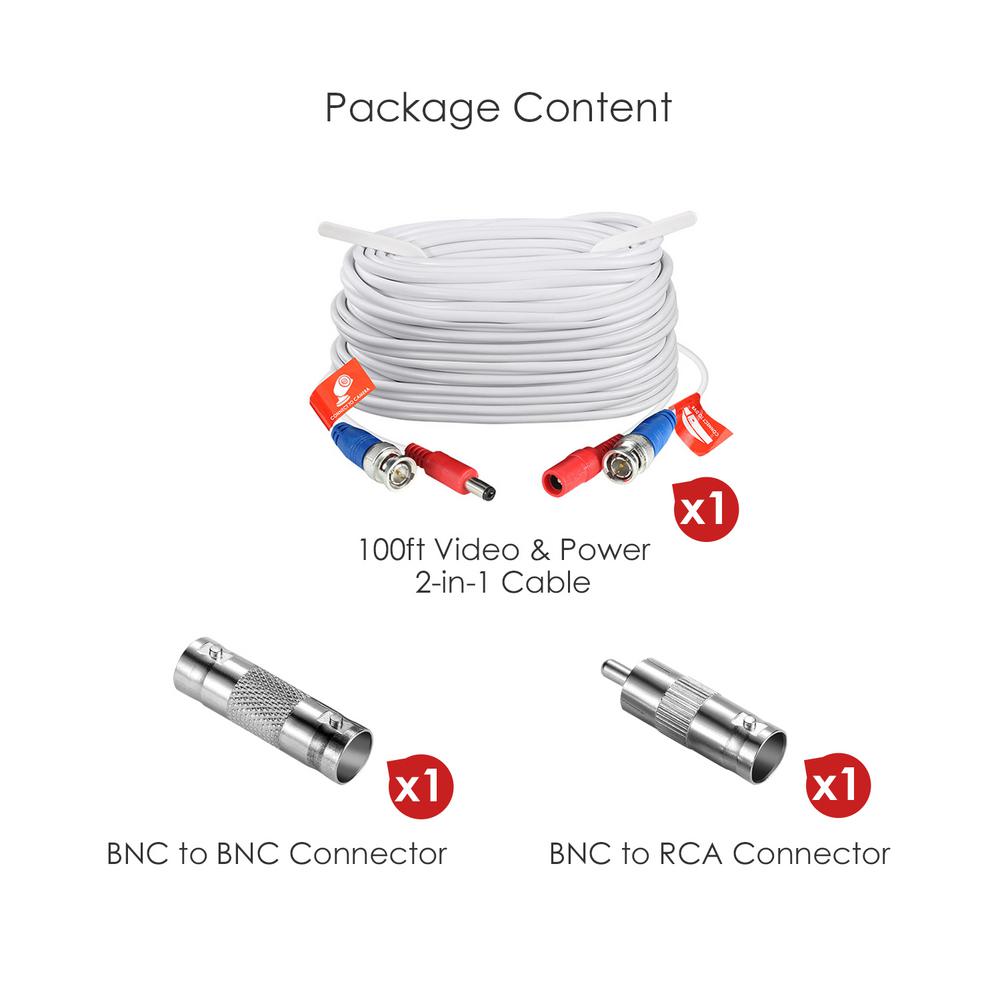 home depot security camera cable