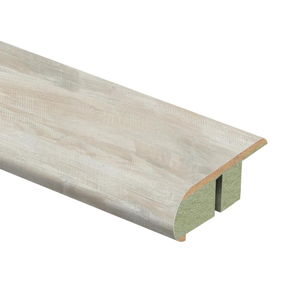 White Smooth Stair Nose Laminate Trim Laminate Flooring The Home Depot