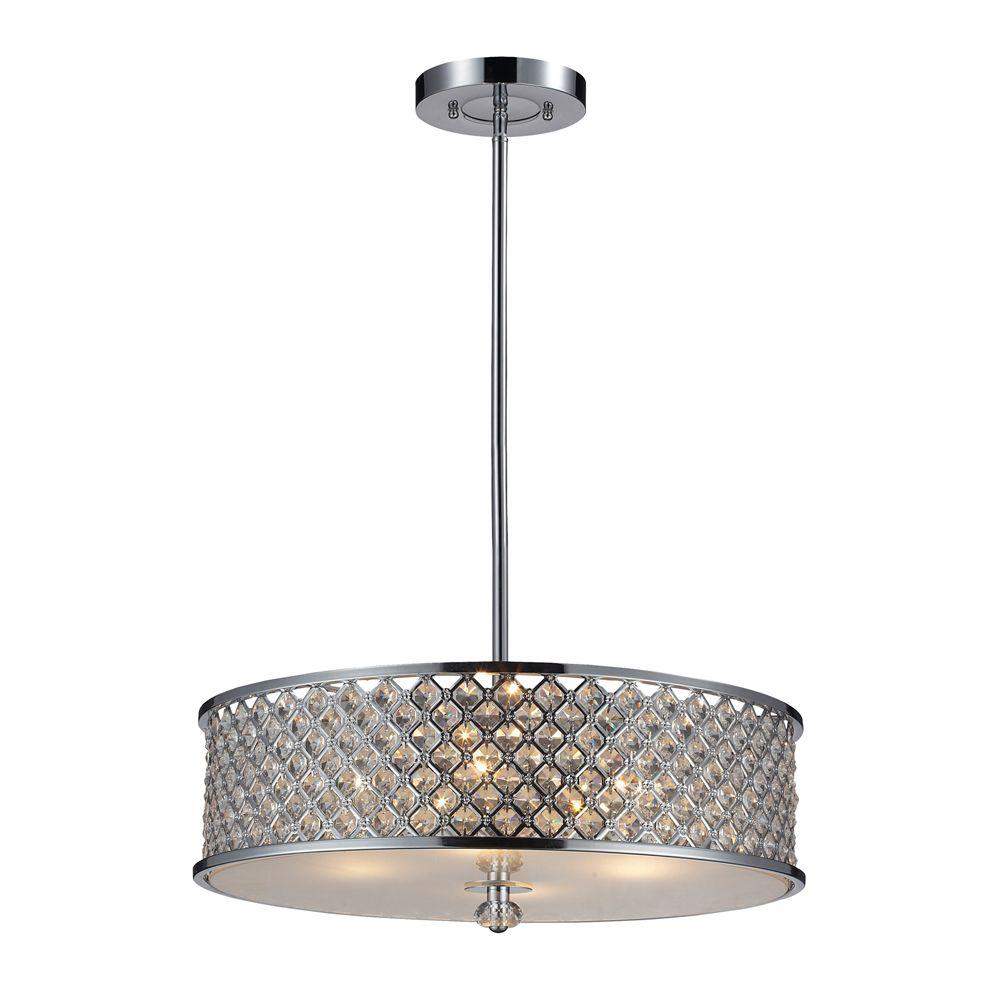 Titan Lighting Nestor 3 Light Polished Chrome Ceiling Pendant Tn Genevieve 4 Light Polished Chrome Ceiling Pendant