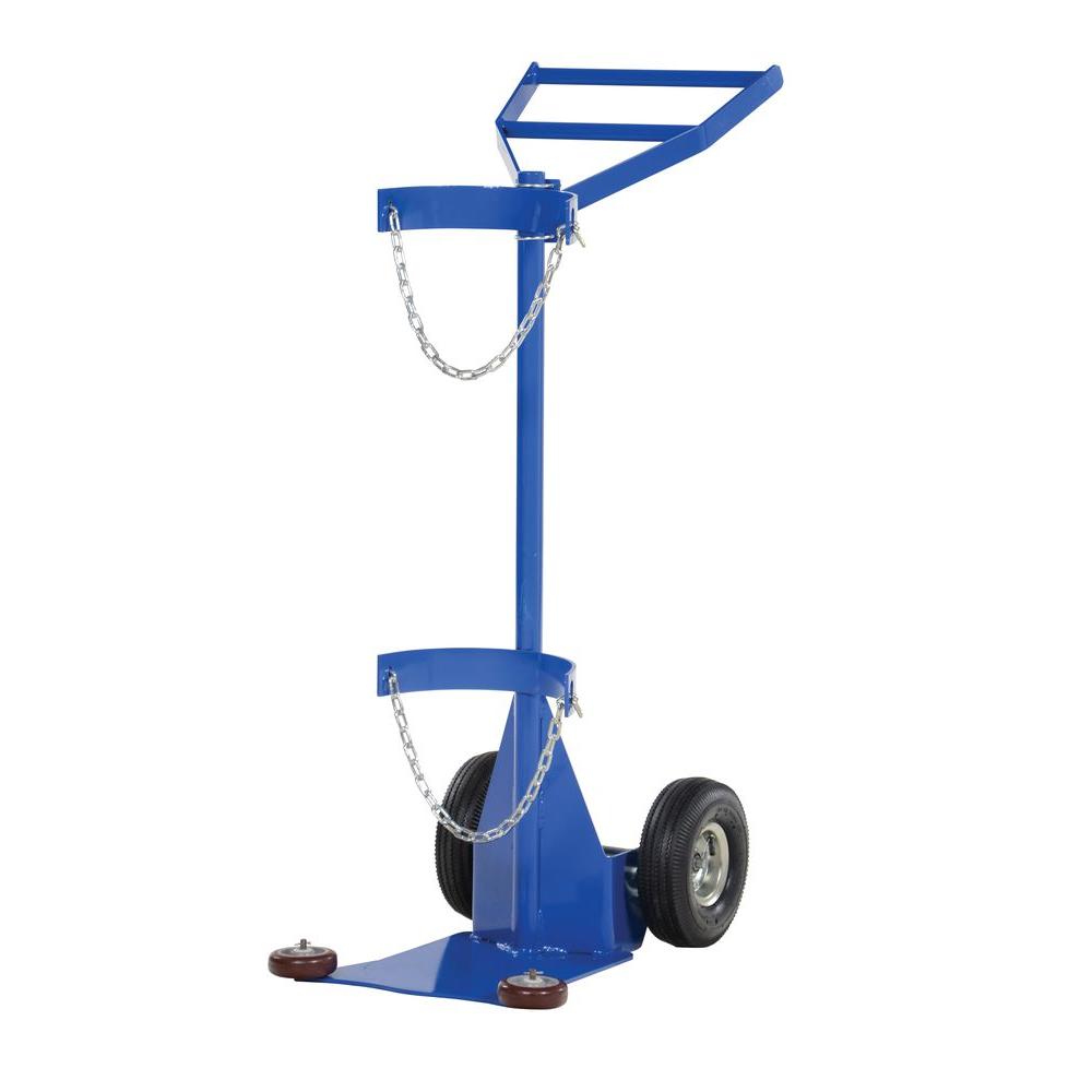Vestil Deluxe Steel Cylinder Dolly with Pneumatic WheelsCYLDLX1PN
