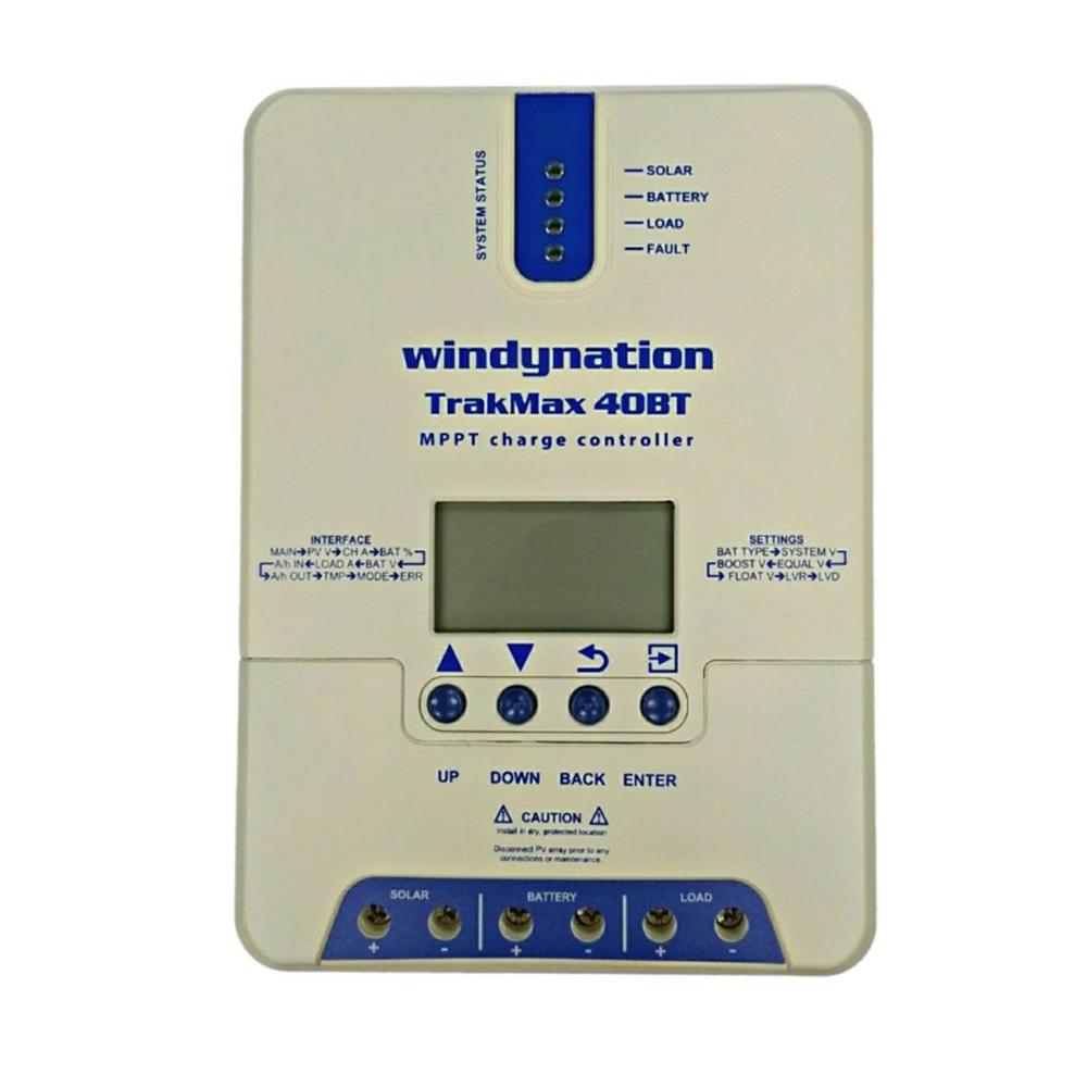 WindyNation TrakMax MPPT 12-Volt/24-Volt 40 Amp Solar Charge Controller