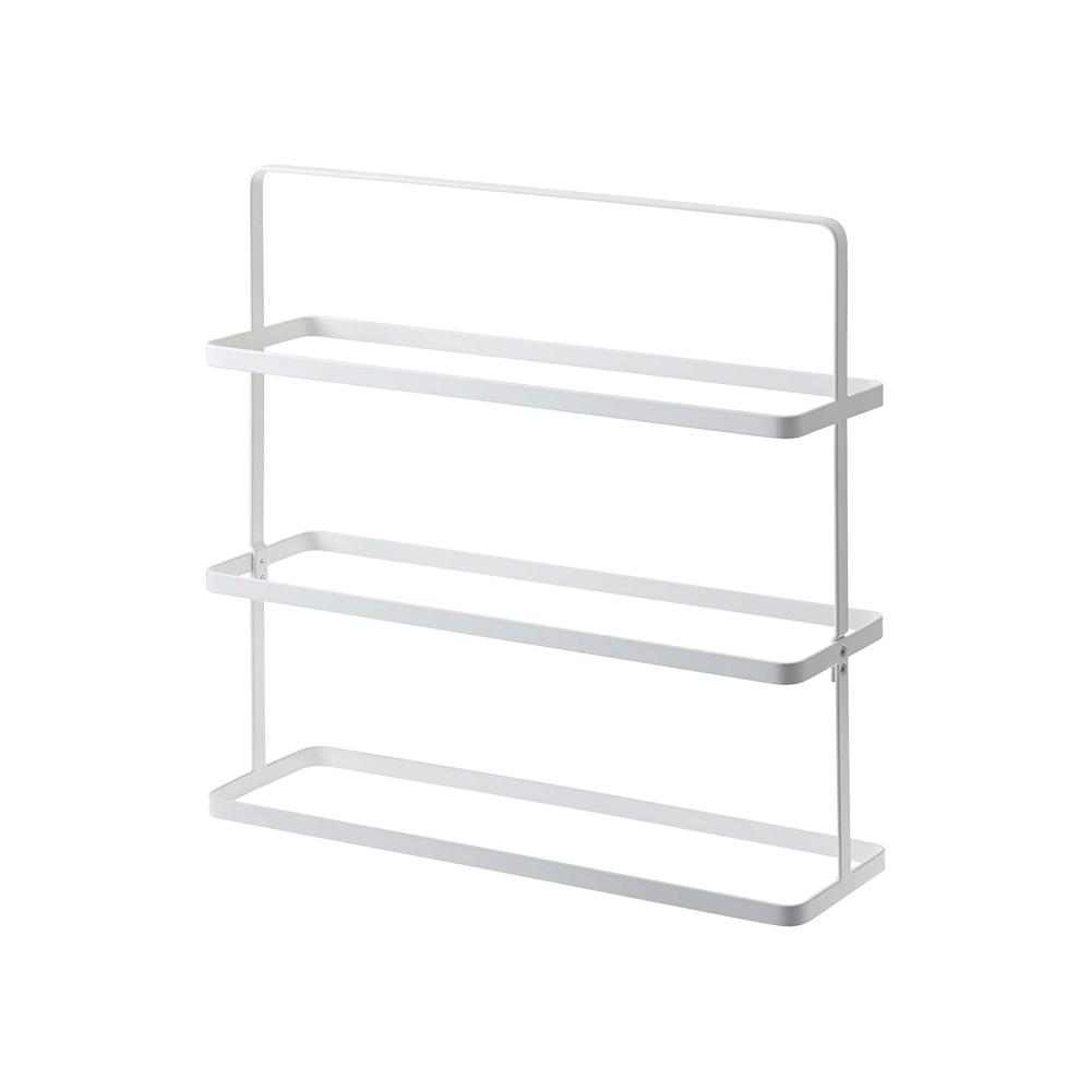 Yamazaki Home Tower 9 Pair White Shoe Rack Wide Steel 2480 The Home Depot