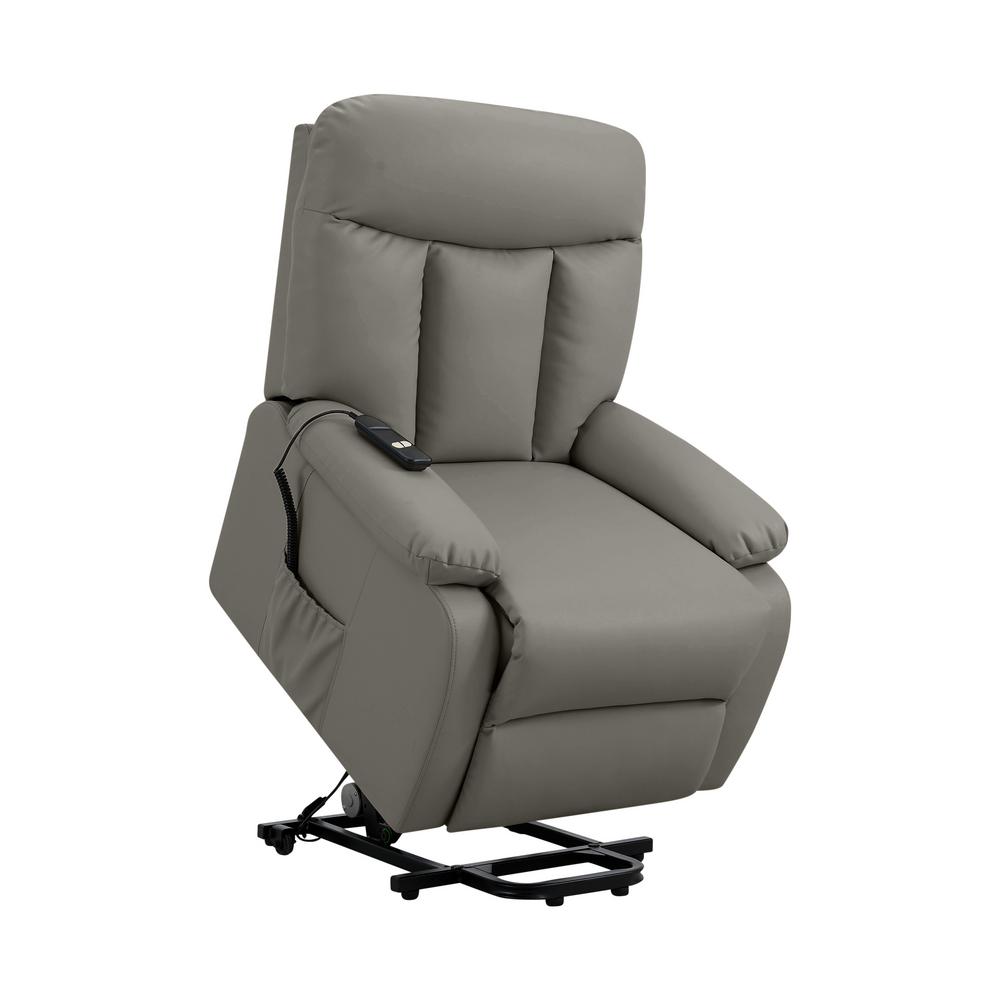 ProLounger Power Lift Reclining Chair in Taupe Gray Tuff Stuff FabricA139830 The Home Depot