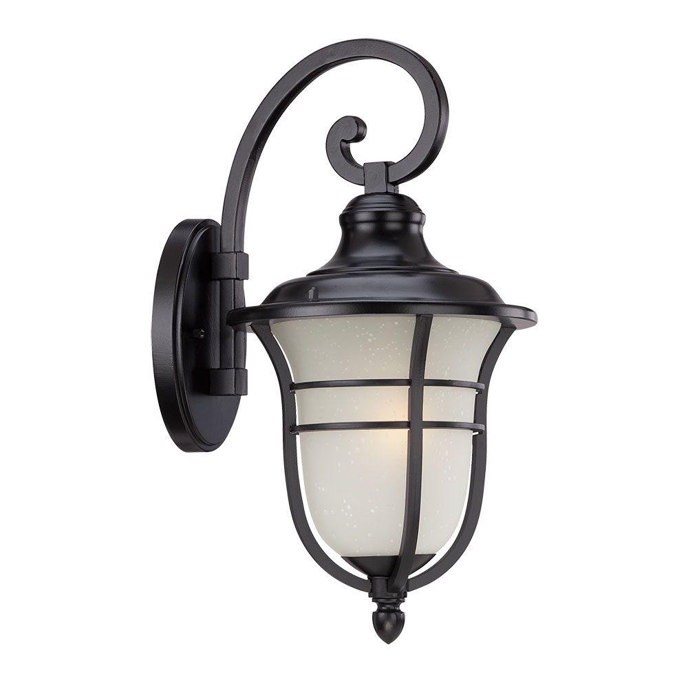 Acclaim Lighting Montclair Collection 1-Light Matte Black Outdoor Wall ...