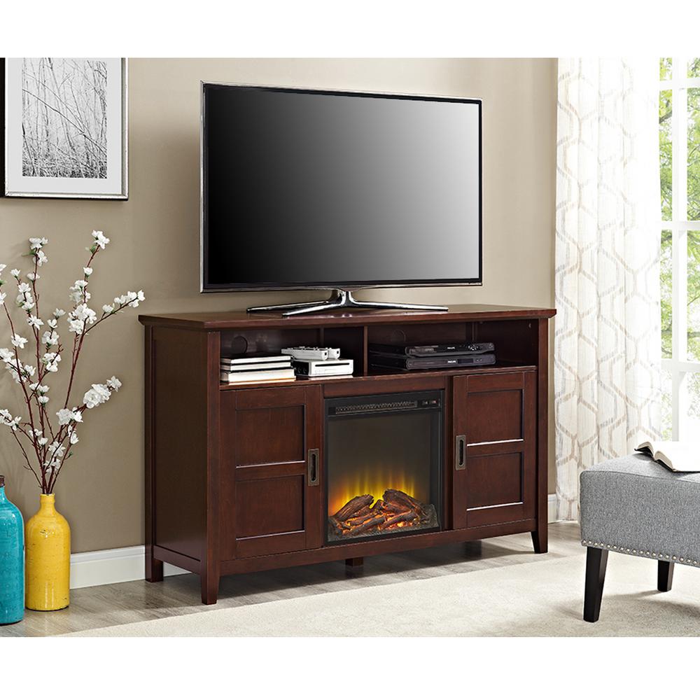 Walker Edison Furniture Company 52 In Electric Fireplace Tv Stand Walker Edison Furniture Company 52 In Electric Fireplace Tv Stand Rustic Chic Coffee Entertainment