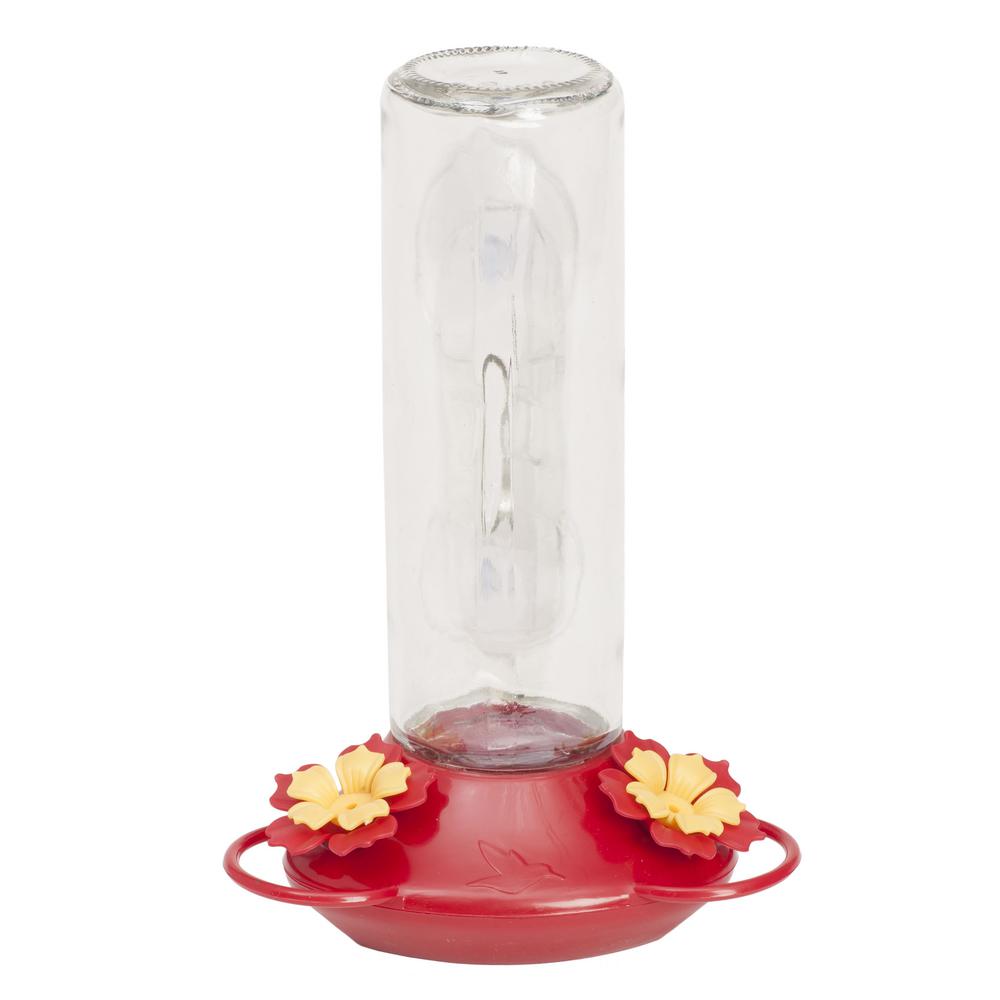 Window Mount Glass Hummingbird Feeder 14 Oz Capacity 455 2