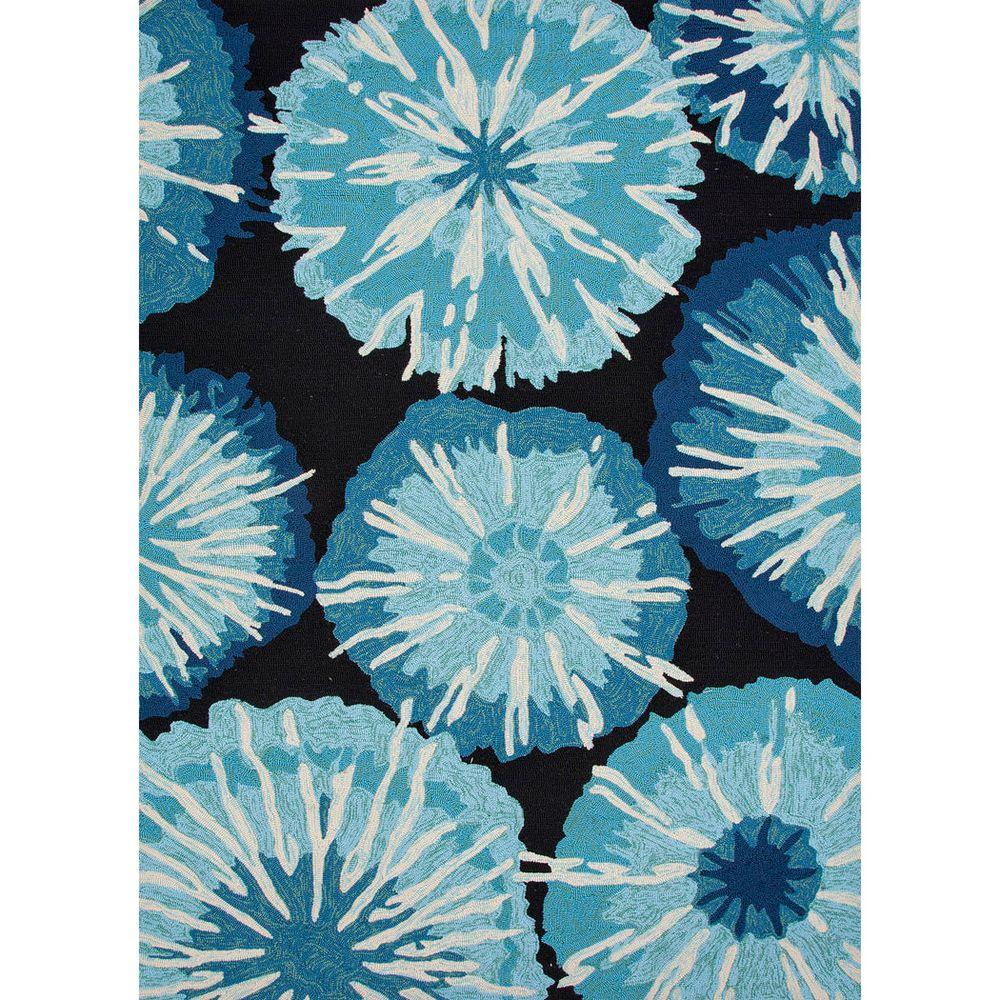 Home Decorators Collection Bay Pirate Black 5 Ft X 8 Abstract Area Rug