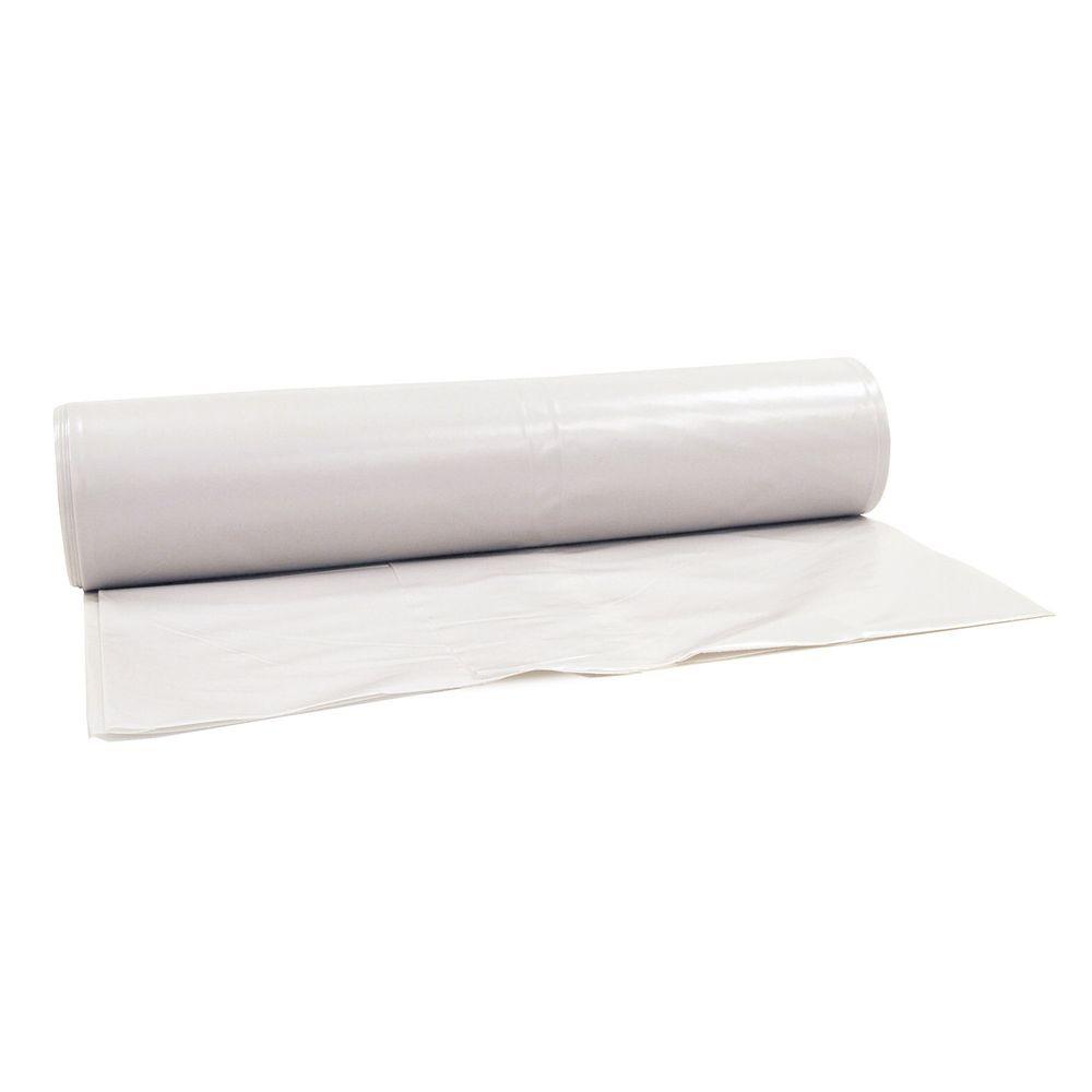 20 X 100 Feet Plastic Sheeting White 6 Mil Flame Fire Retardant Drop