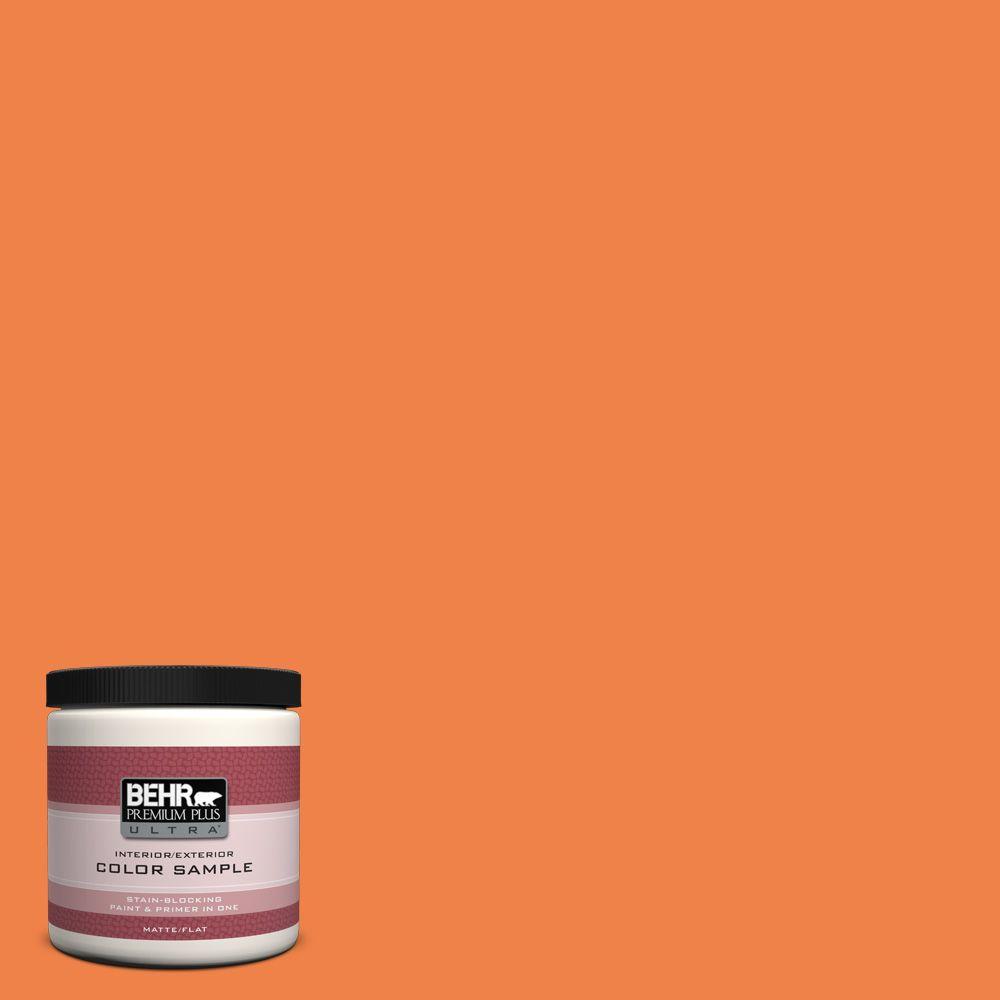 Behr Premium Plus Ultra 8 Oz 240b 6 Orange Zest Matte Interior 240b 6 Orange Zest Matte Interior
