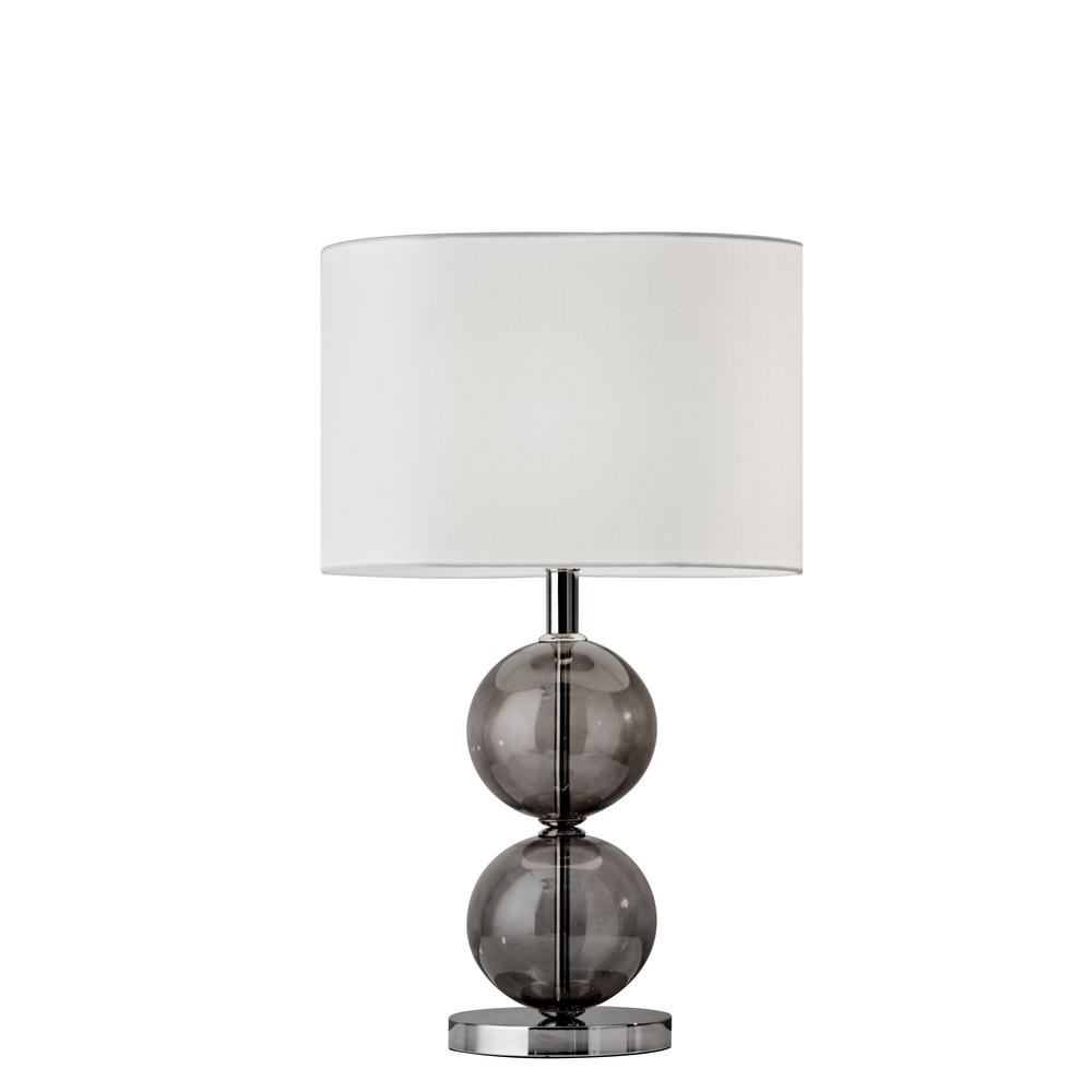 Adesso Donna 25 In Nickel Tall Table Lamp 4148 09 The Home Depot Nickel Tall Table Lamp
