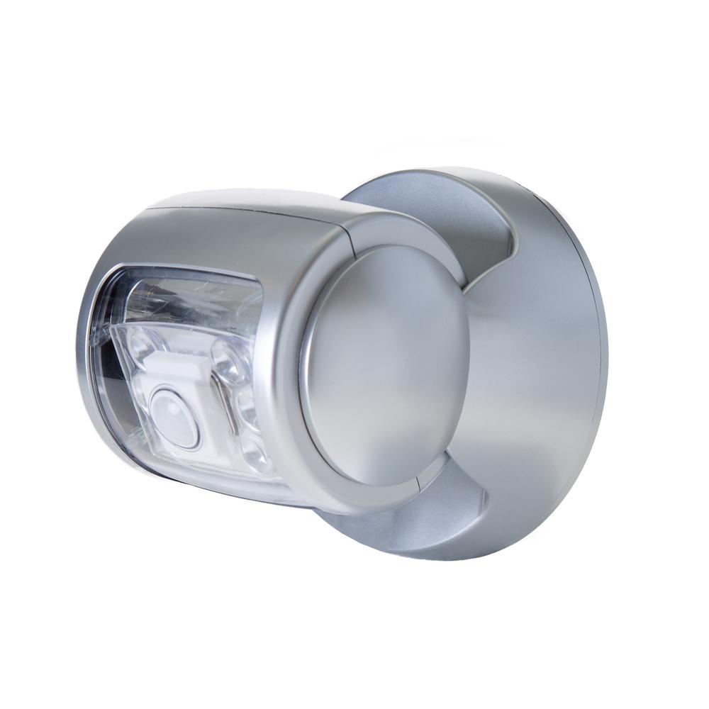 Everyday Home Silver Motion Activated Integrated Led Deck Light Everyday Home Silver Motion Activated Integrated Led Deck Light
