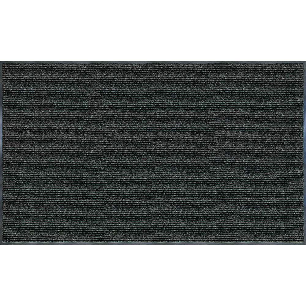 Enviroback Charcoal 60 In X 36 In Recycled Rubber Thermoplastic Rib Door Mat