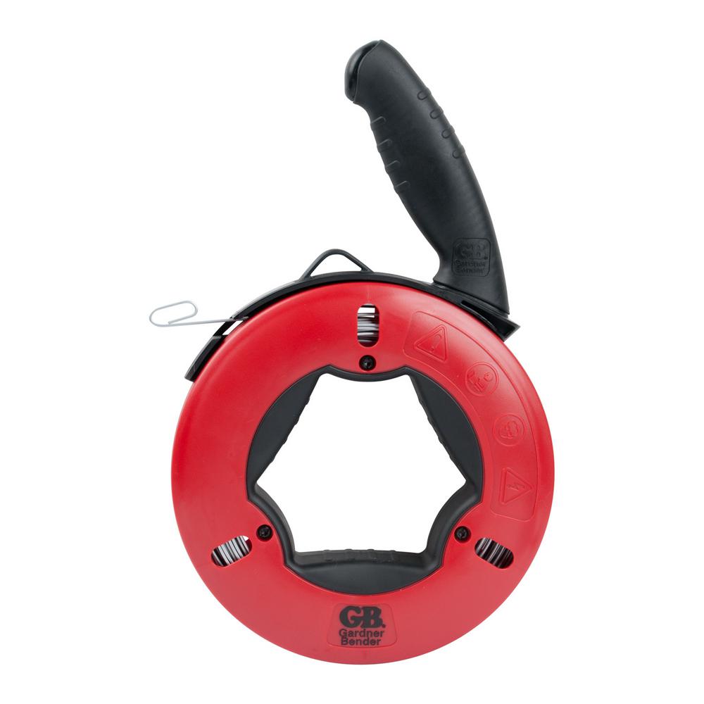 Gardner Bender 65 ft. Plated Carbon Steel Fish Tape with Rubber Grip