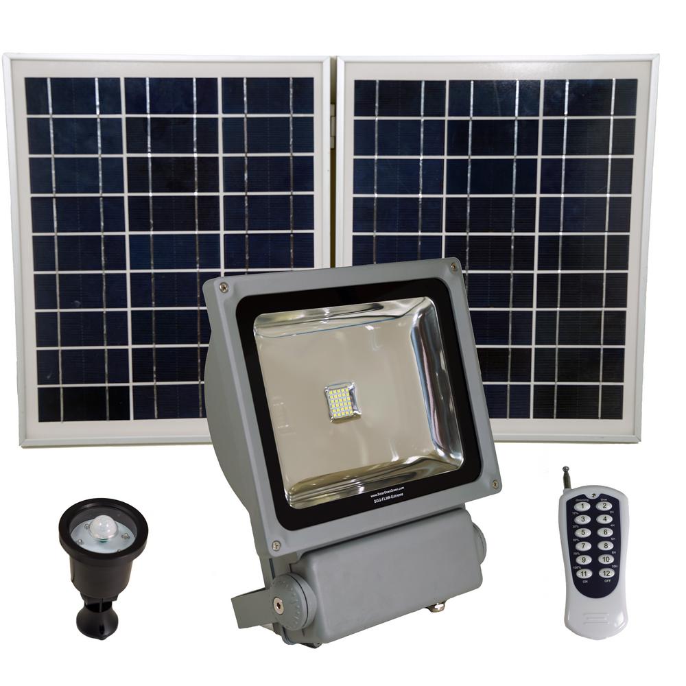 Solar Goes Green Integrated Led Outdoor Lighting 200 Watt Super Bright 30 Motion Activated Grey Outdoor Integrated Led Solar Power Flood Security