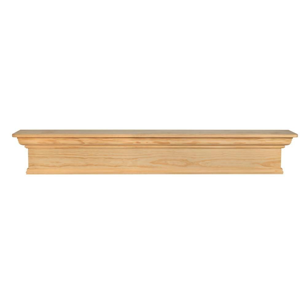 Savannah 4 ft. Unfinished CapShelf Mantel42048 The Home Depot