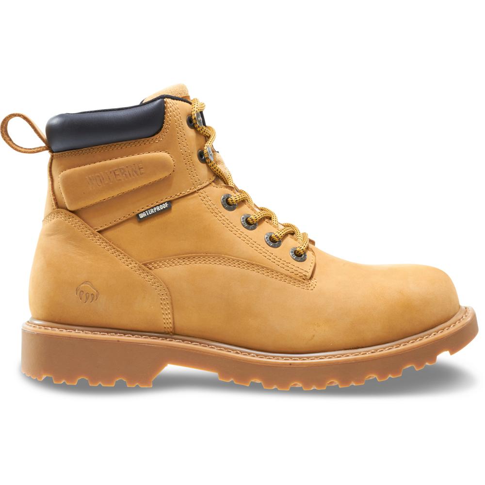 Work Boots - Steel Toe - Wheat Size 9 