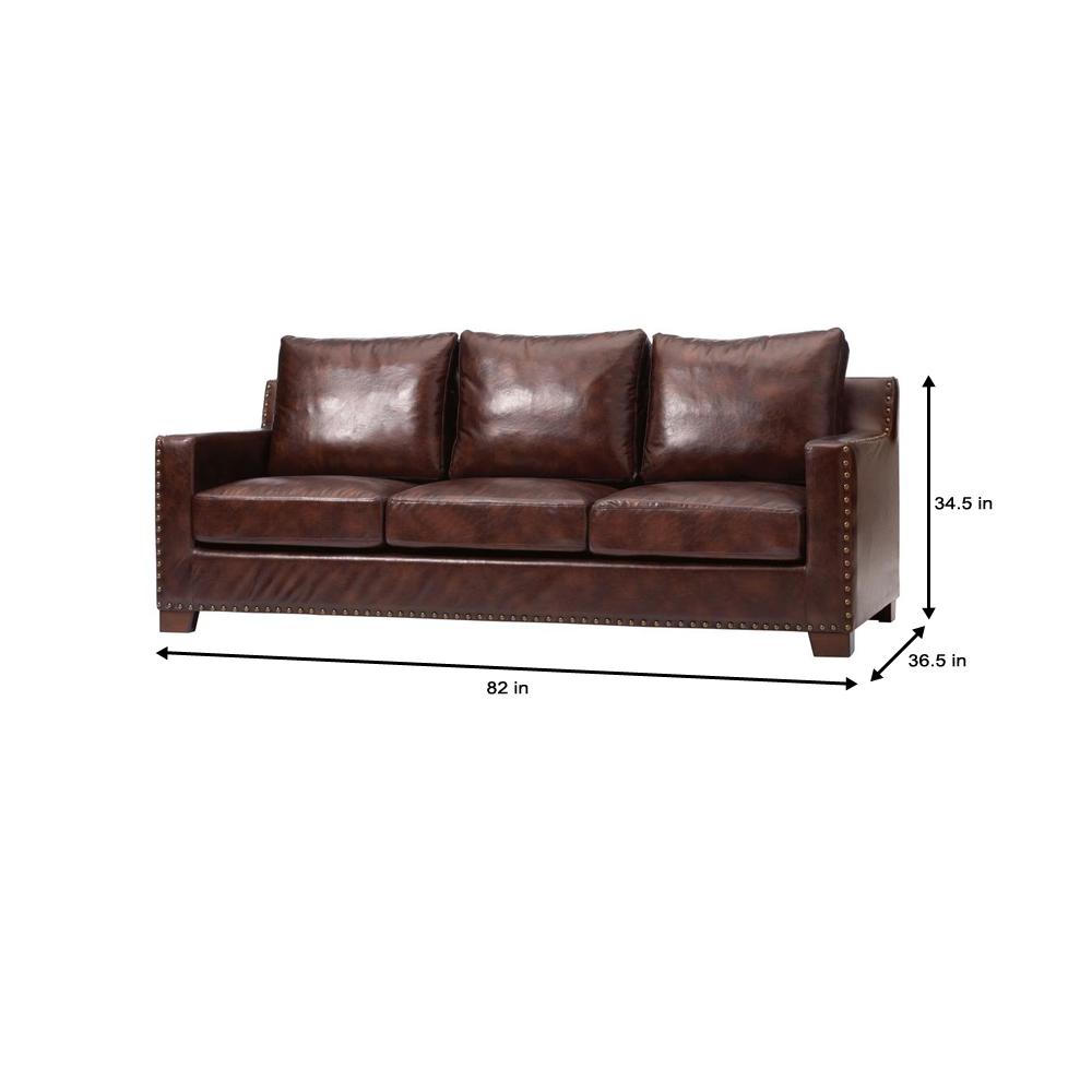 Home Decorators Collection Garrison Brown Leather Sofa 1600400820 Garrison Brown Leather Sofa