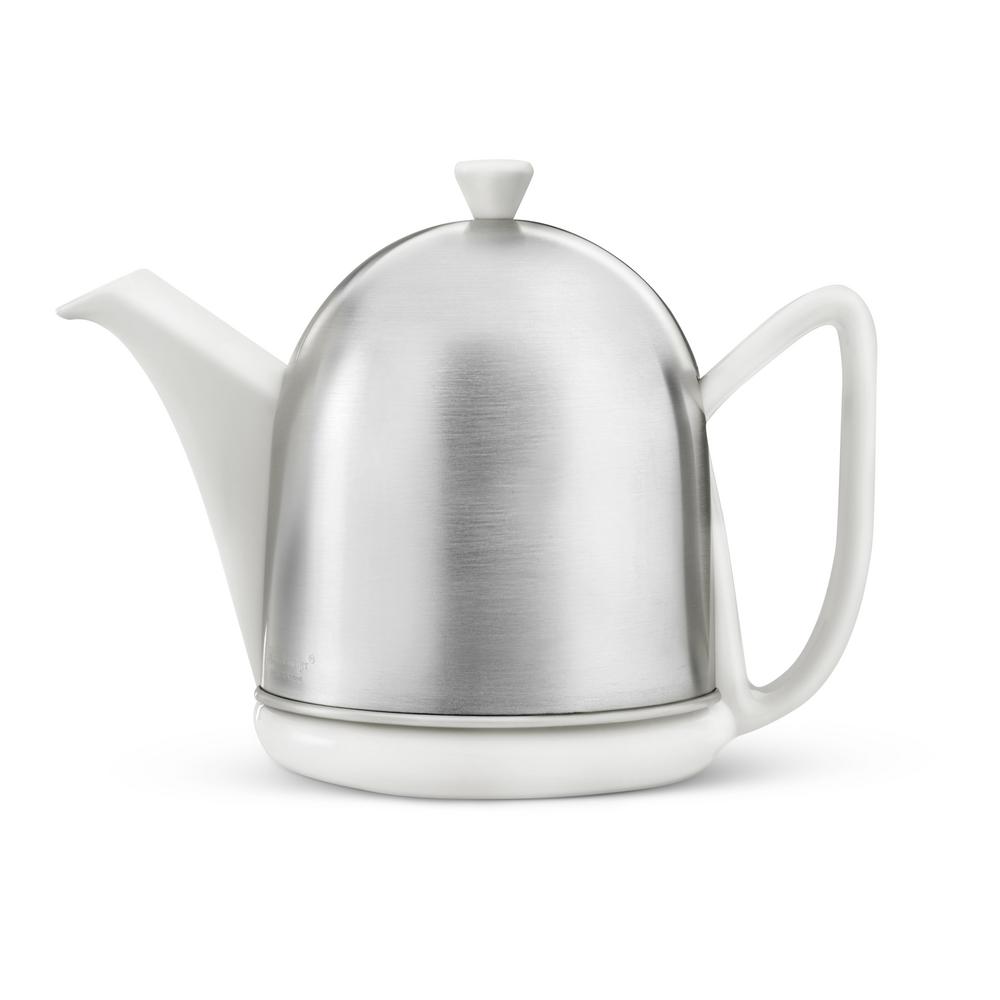 Bredemeijer 34 fl. oz. Teapot Spring White Cosy Manto Teapot with Mat