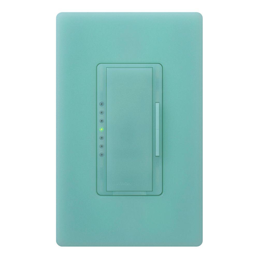 Lutron Maestro 600Watt MultiLocation Digital Dimmer Sea GlassMSC