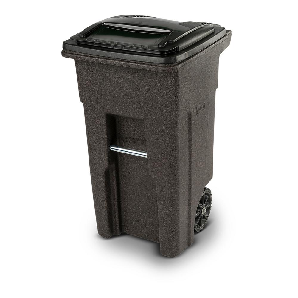 trash can on wheels with lid