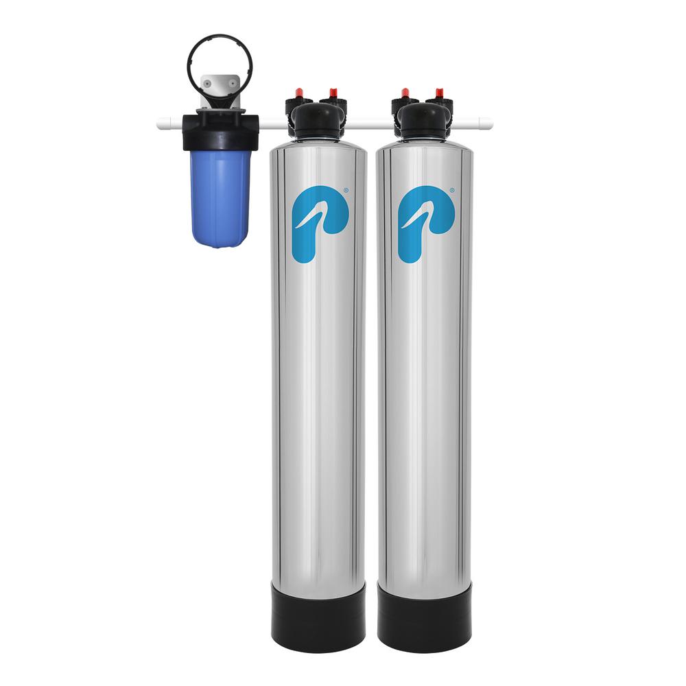 Pelican Water 15 GPM Whole House Water Filtration and NaturSoft Salt