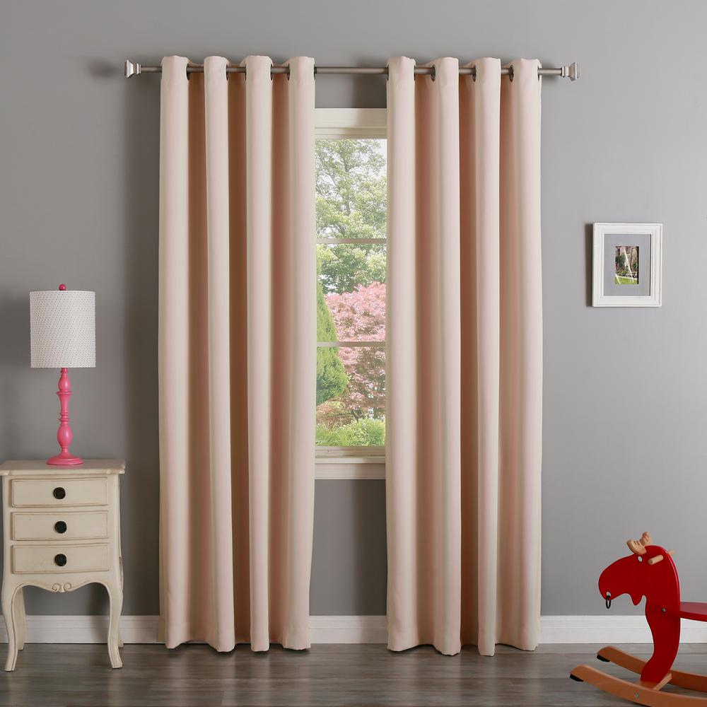 Best Home Fashion 96 In L Room Darkening Vertical Stripe Curtain