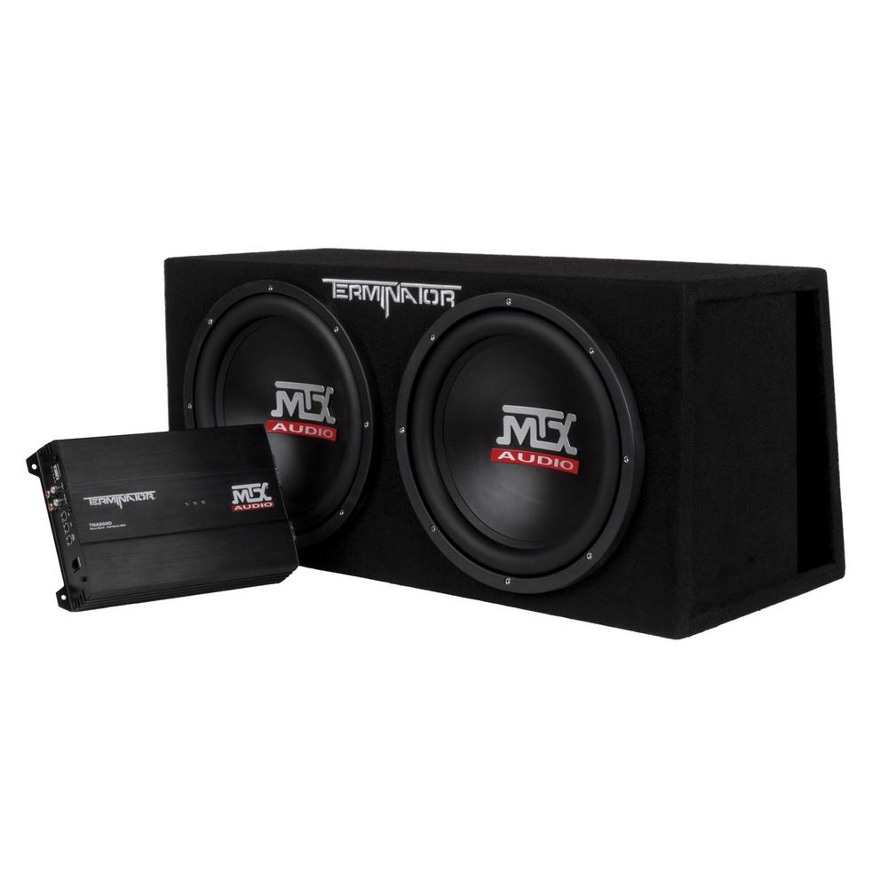 mtx subwoofer with built in amp