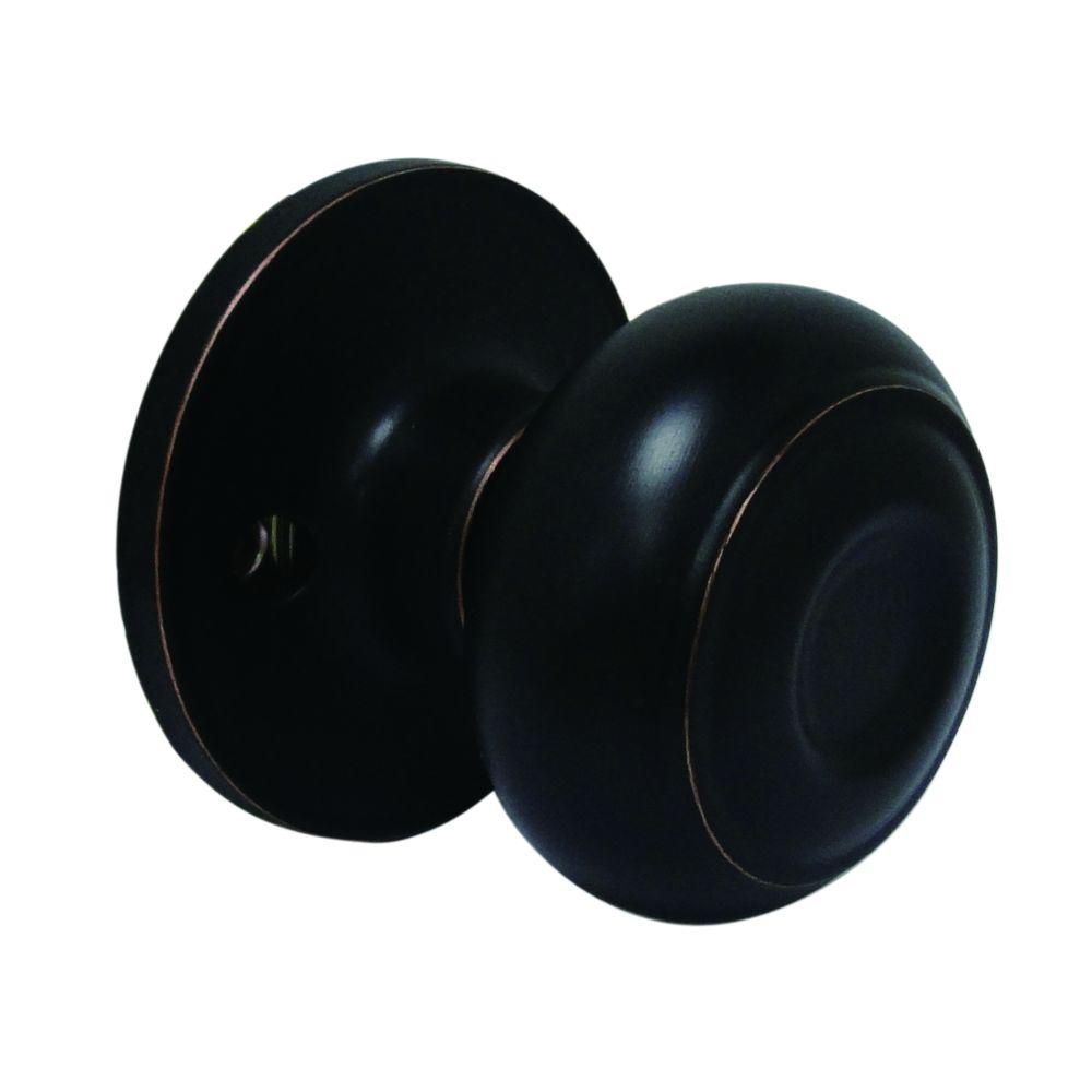 Faultless Fancy Mushroom Aged Bronze Dummy KnobTGX740BF The Home Depot