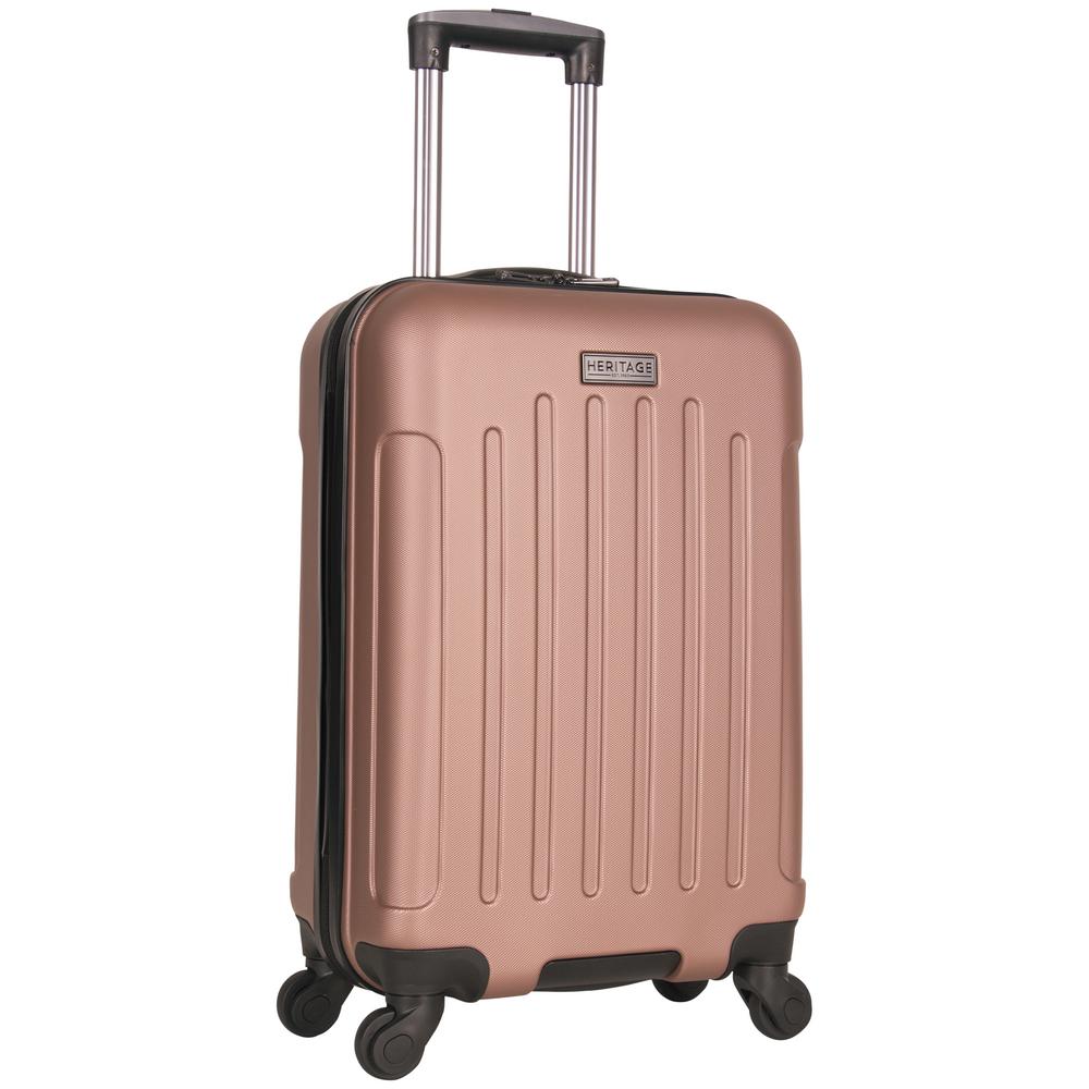 rose gold lightweight suitcase