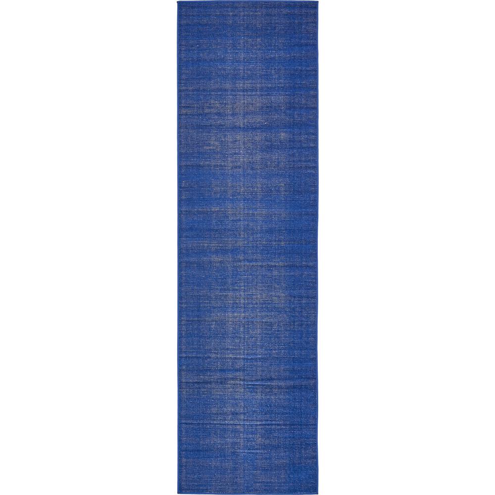 Unique Loom Williamsburg Solid Navy Blue 2 9 X 10 Runner Rug