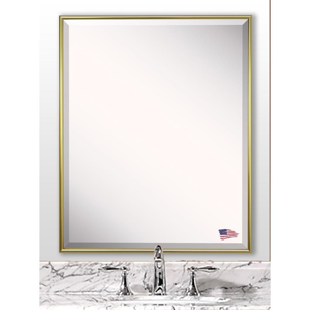 27 125 In X 21 Tango Polished Gold Beveled Vanity Wall Tango Polished Gold Beveled Vanity Wall Mirror Ar008ms The Home Depot