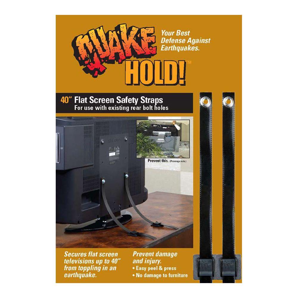 QuakeHOLD! 40 in. Flat-Screen TV Strap-4515 - The Home Depot