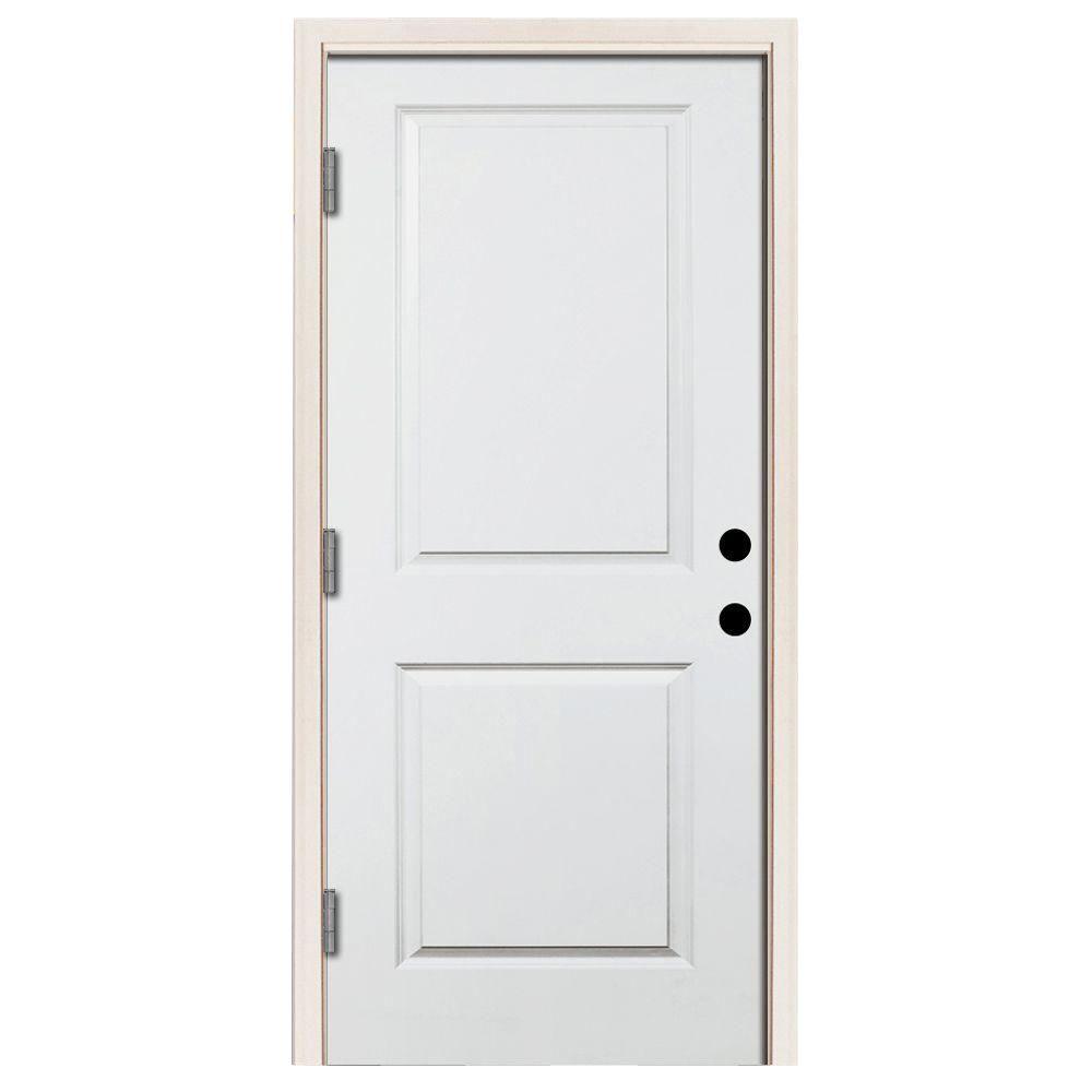 Steves & Sons 32 In. X 80 In. Premium White Right-Hand Outswing 2-Panel ...