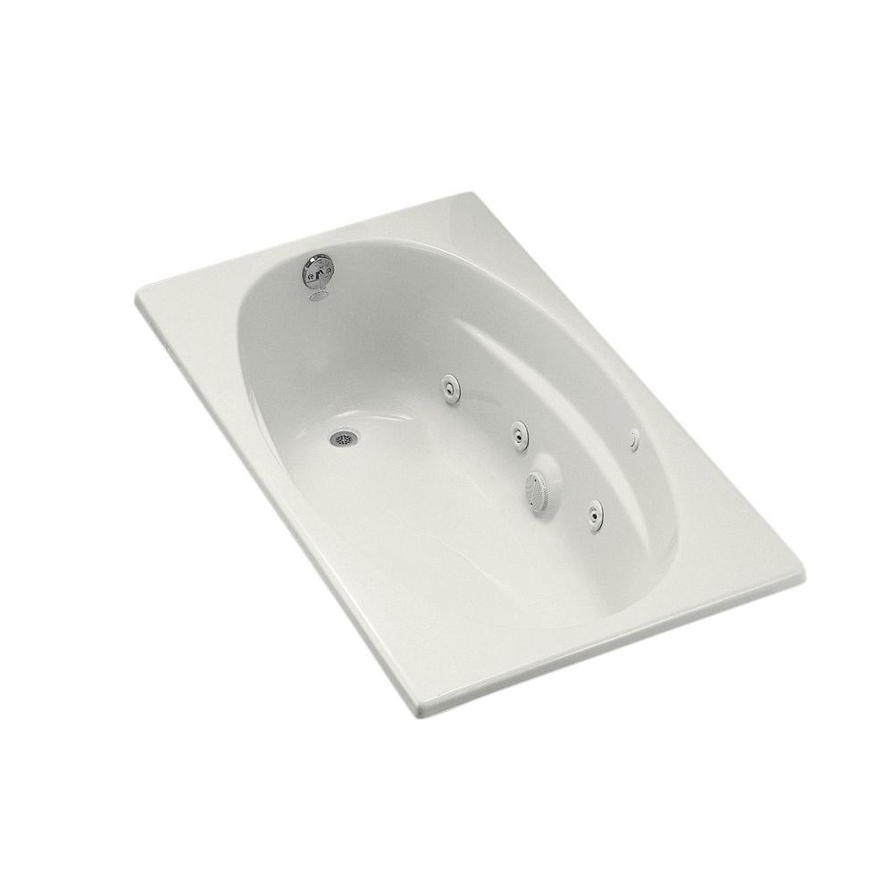 Kohler 5 Ft Acrylic Oval Drop In Whirlpool Bathtub White