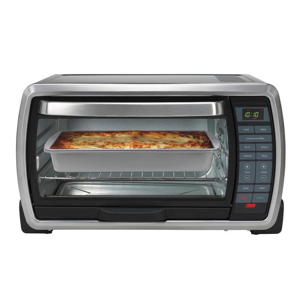 Oster 1300 W 4 Slice Black Toaster Oven With Broiler And