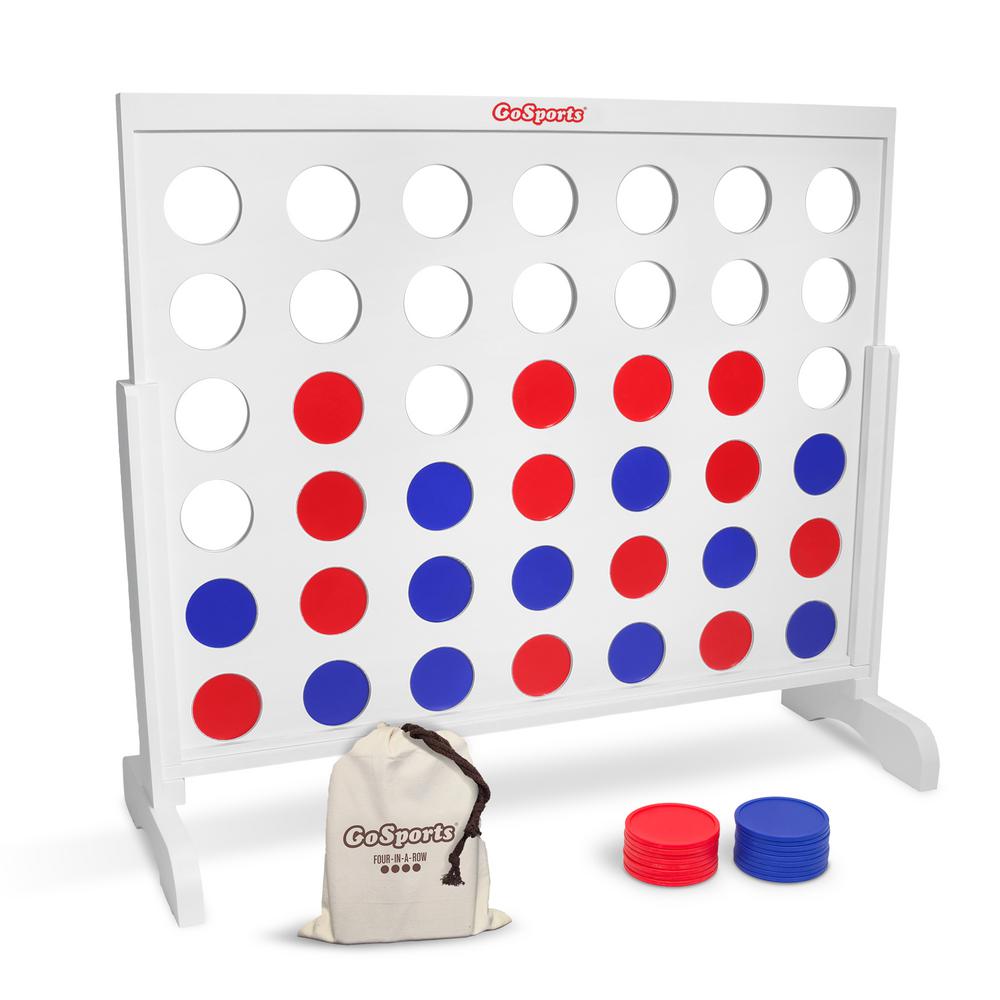 Photo 1 of 4 ft. Width Giant 4 in a Row Game with Coin Tote Carrying Case