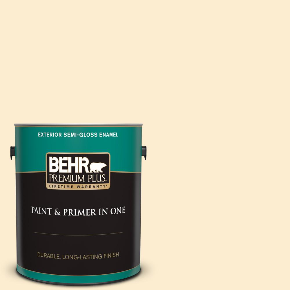BEHR Premium Plus 1 gal. PPL68 Summer Moon SemiGloss BEHR Premium Plus 1 gal. PPL68 Summer Moon SemiGloss