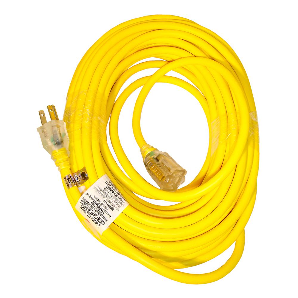 Sun Joe Power Joe 14 Gauge 50 ft. Low Temp Extension Cord with Lighted EndPJEXT50B The Home