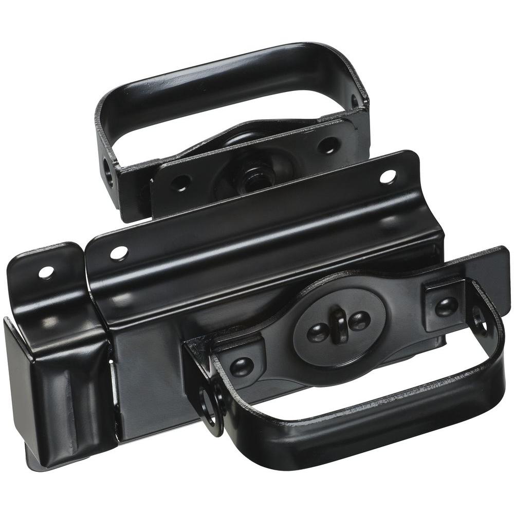door latch hardware gate swinging national latches shed handles depot duty heavy v25 n101 swng ltch blk barn homedepot left