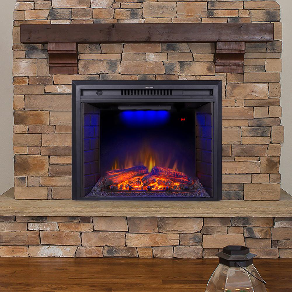 Boyel Living 30 in. 400 sq. ft. Recessed Electric Fireplace Insert-VL