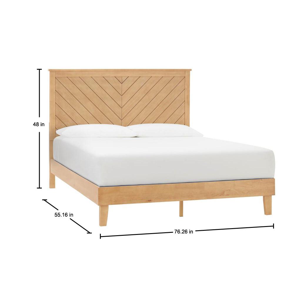 Stylewell Fergus Patina Wood Full Bed With Chevron Slats 55 16in W Stylewell Fergus Patina Wood Full Bed With Chevron Slats 55 16in W X 76 26 In D 48 H Xmb2018 Stand The Home Depot