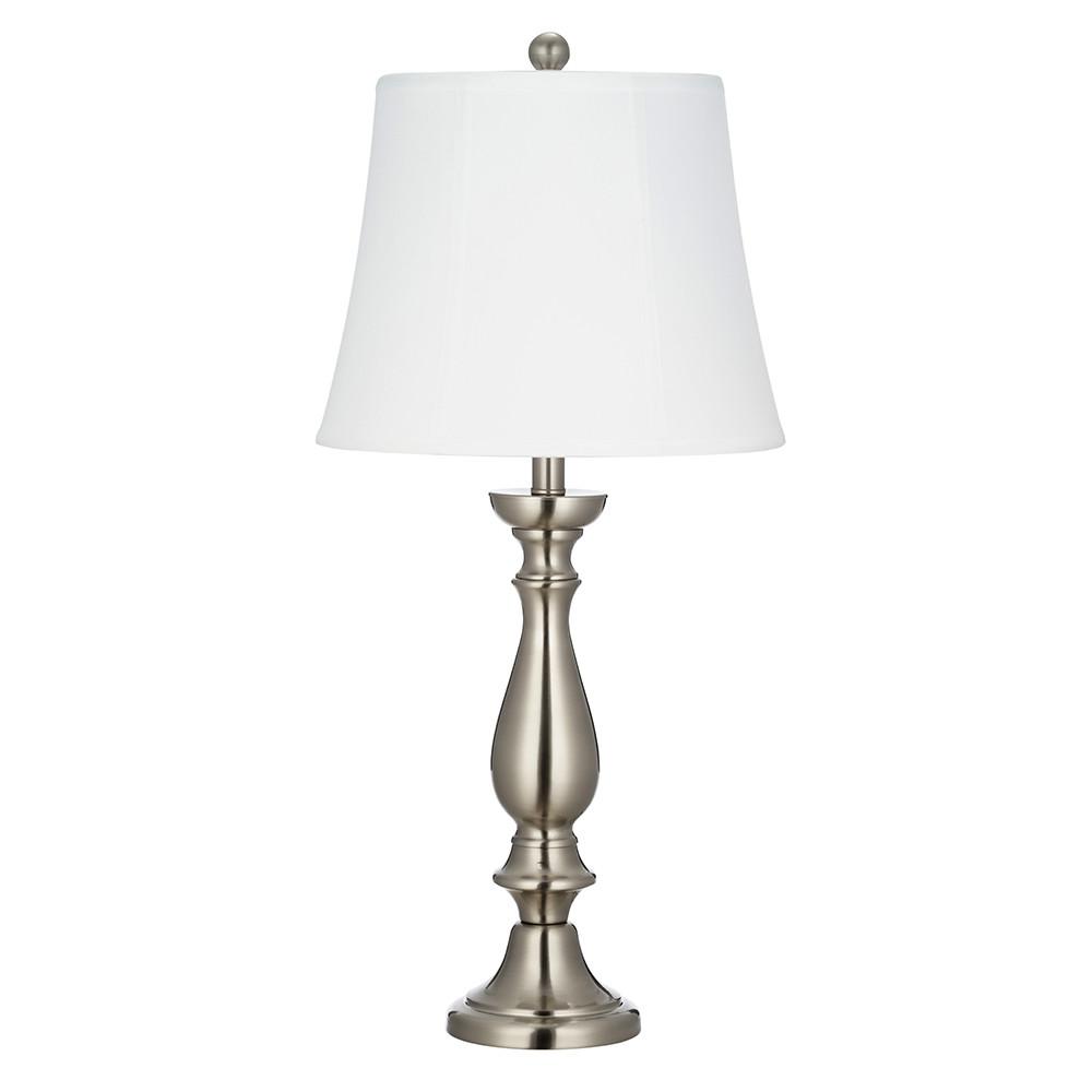 Cresswell 29.75 in. Brushed Nickel Table Lamp-BM1462-00 - The Home Depot